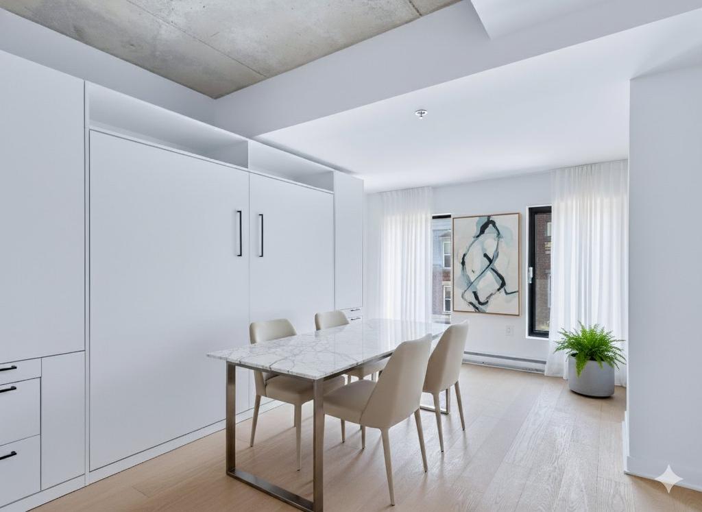 Living room - 309-1406 Rue Ste-Élisabeth, Montréal (Ville-Marie), QC - Indoor Photo Showing Dining Room