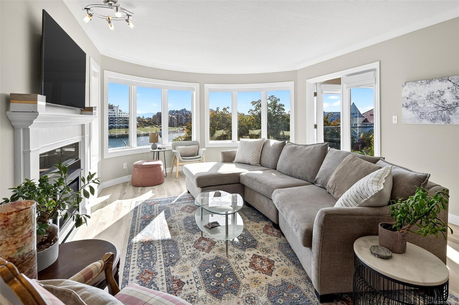 303-50 Songhees Rd, Victoria, BC - Indoor Photo Showing Living Room With Fireplace