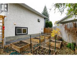 Side Yard with Garden Beds -