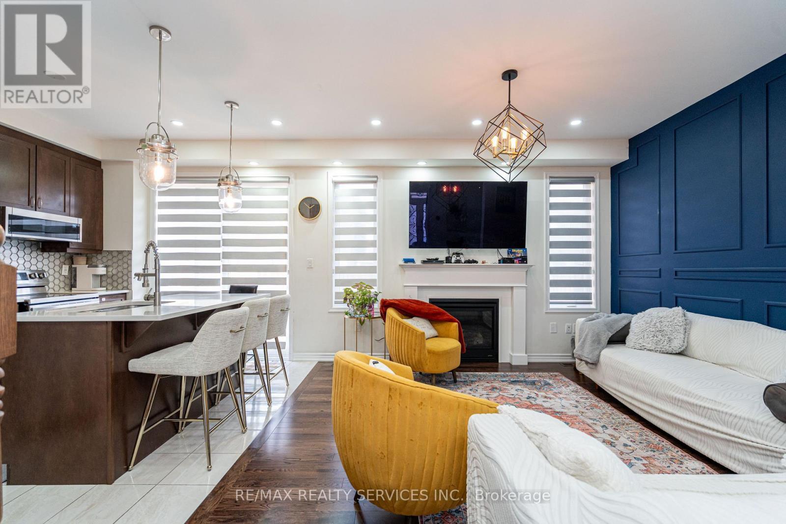 11 Cyclone Trail, Brampton, ON - Indoor With Fireplace