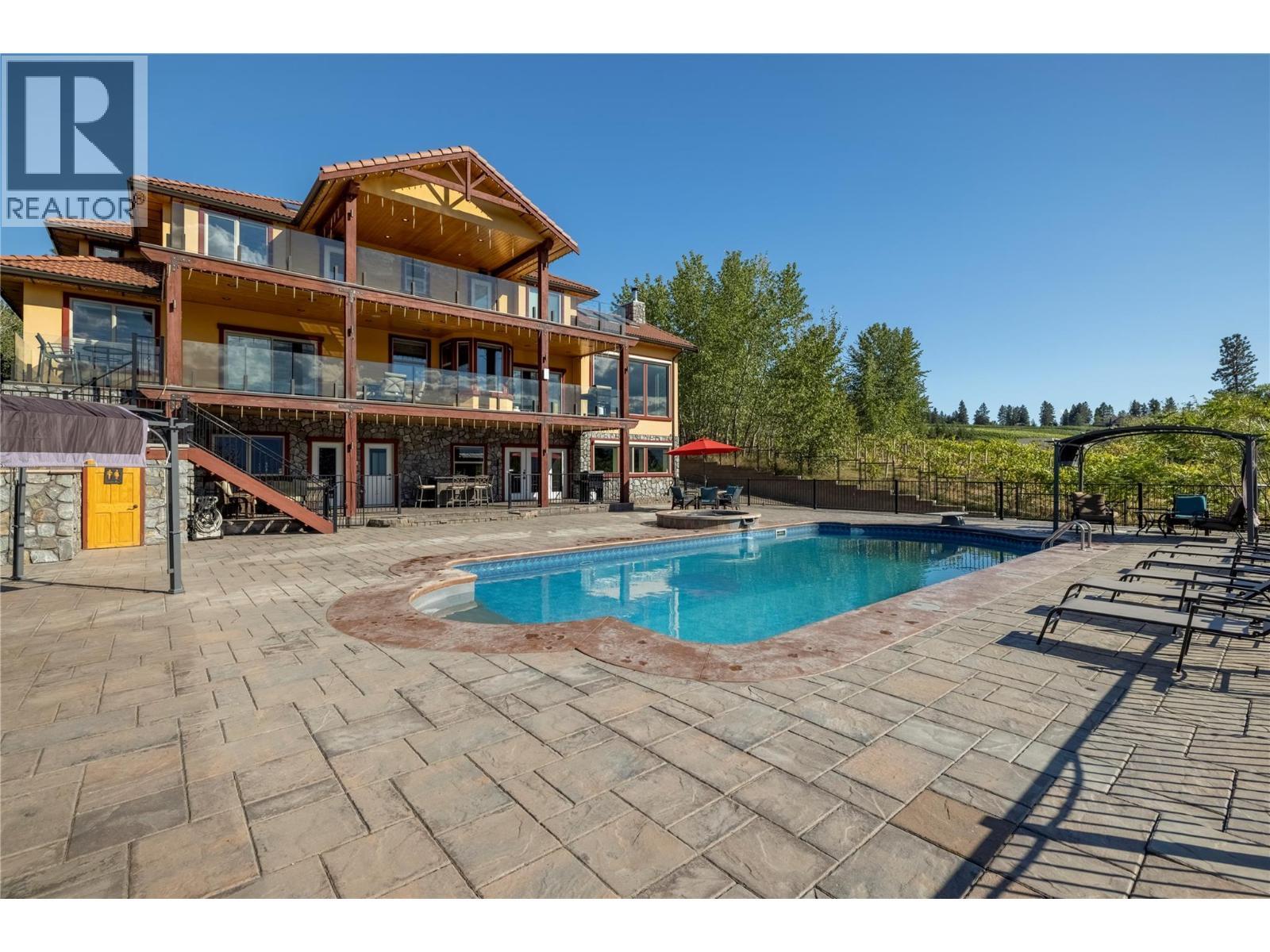 1727 Davidson Road, Lake Country, BC - Outdoor With In Ground Pool With Deck Patio Veranda