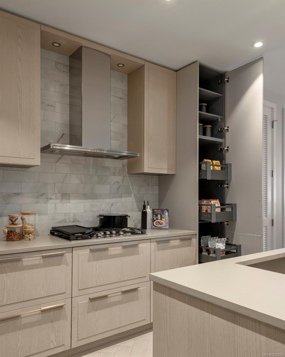 211-427 Lampson St, Esquimalt, BC - Indoor Photo Showing Kitchen