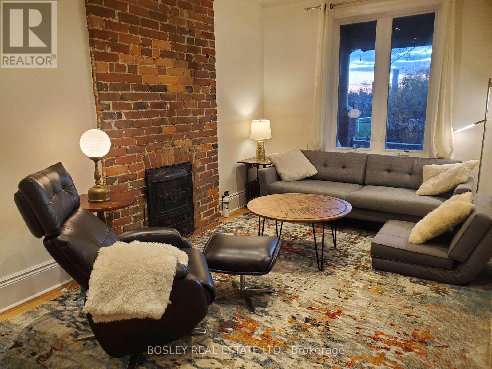 Main - 597 Carlaw Avenue, Toronto, ON - Indoor Photo Showing Living Room With Fireplace