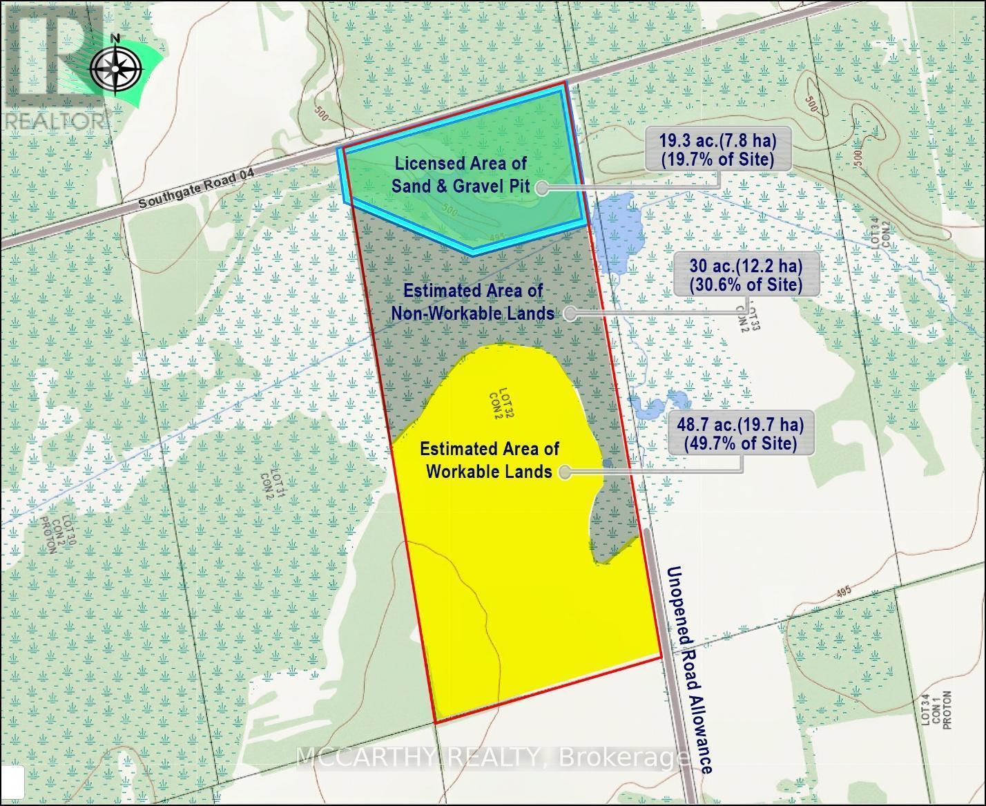 sketch of use with % - 046384 Southgate Rd 04 Road, Southgate, ON