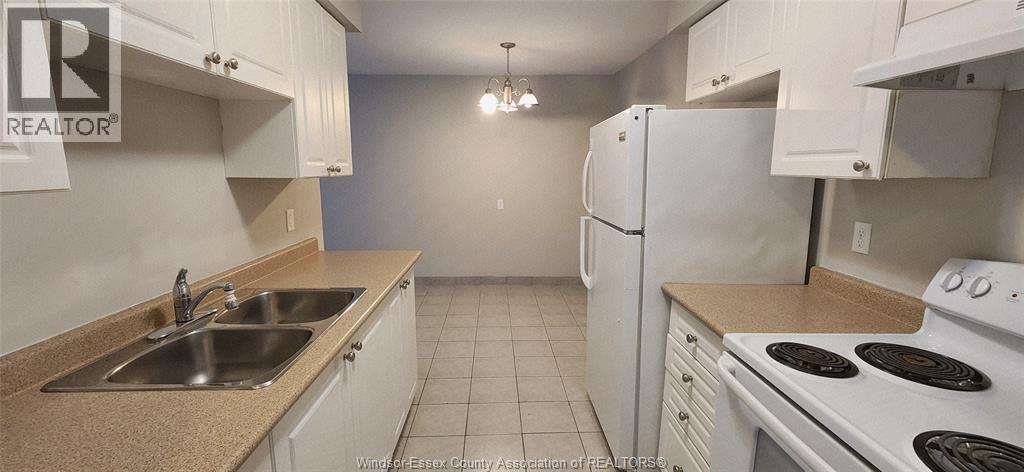 3900 Wyandotte Street East Unit# 519, Windsor, ON - Indoor Photo Showing Kitchen With Double Sink