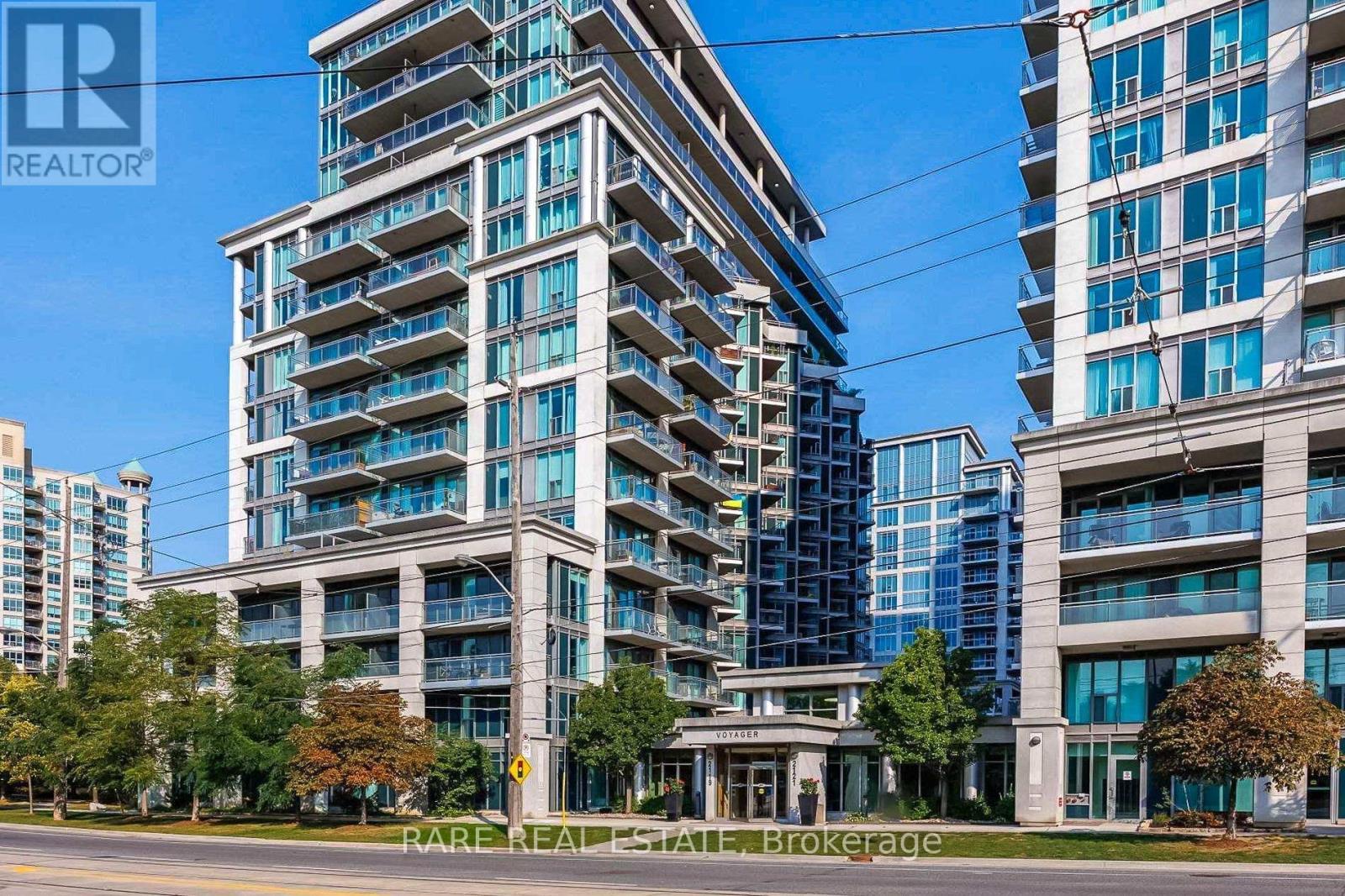 1404 - 2121 Lakeshore Boulevard W, Toronto, ON - Outdoor With Balcony With Facade