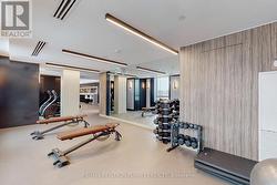 Fitness room with equipment -