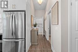 Front entrance with double closet for storage -