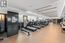 Fitness room with equipment -