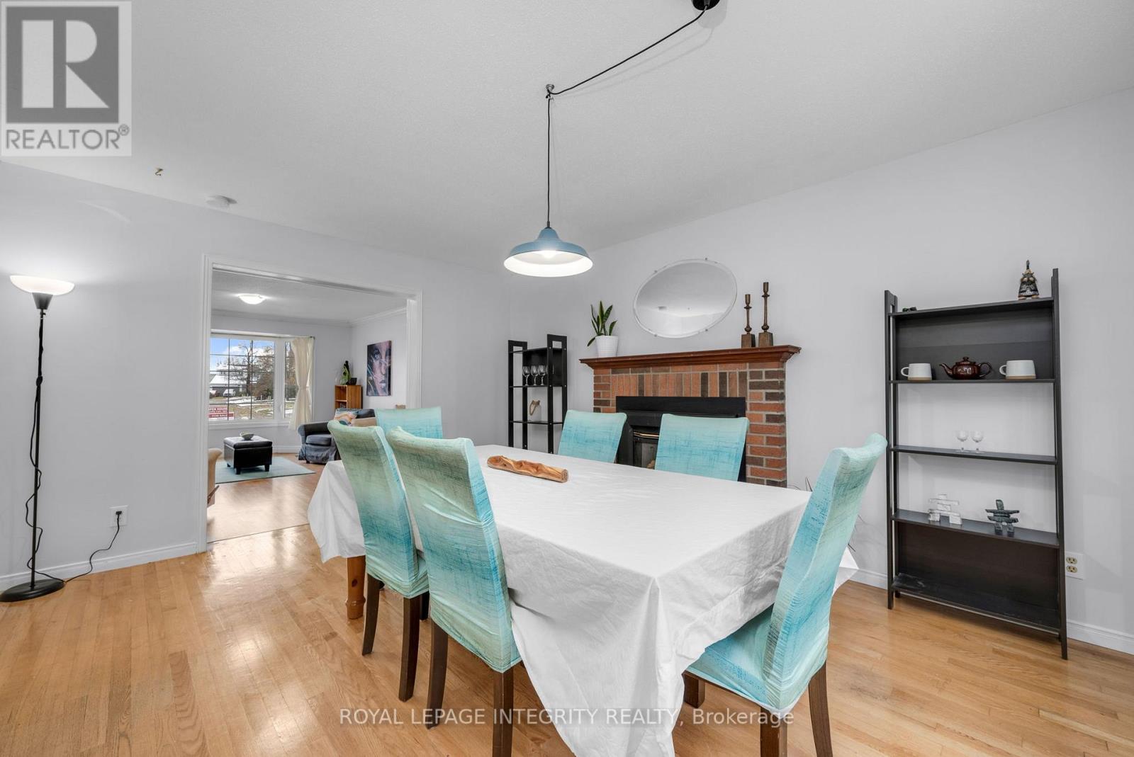 268 Mceachern Crescent, Ottawa, ON - Indoor Photo Showing Dining Room With Fireplace