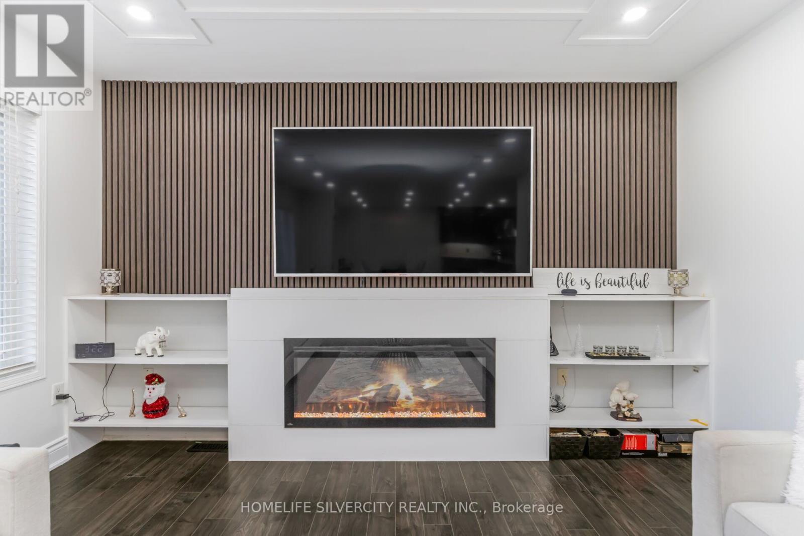 42 Avalanche Crescent, Brampton, ON - Indoor With Fireplace