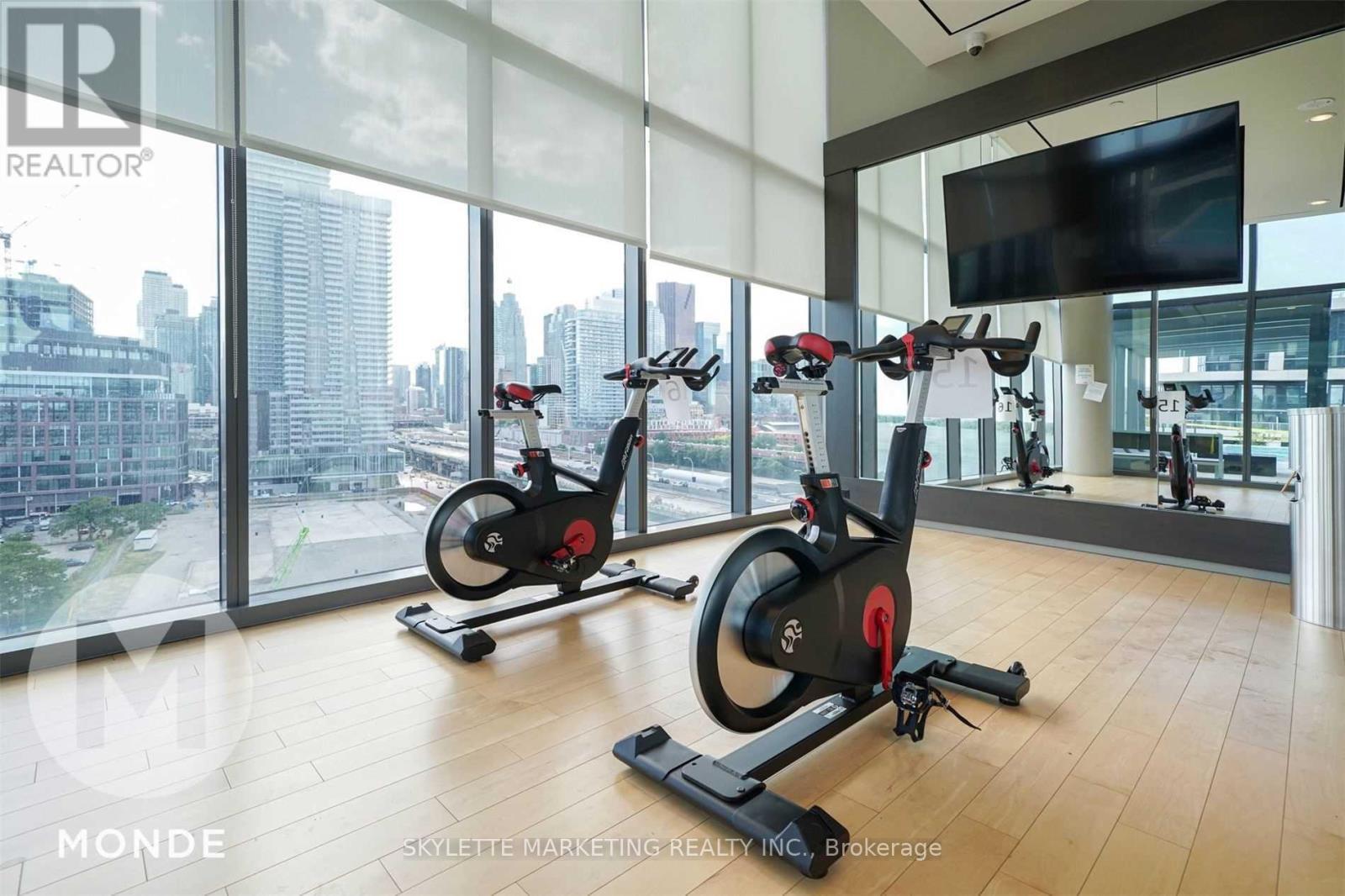 502 - 12 Bonnycastle Street, Toronto, ON - Indoor Photo Showing Gym Room