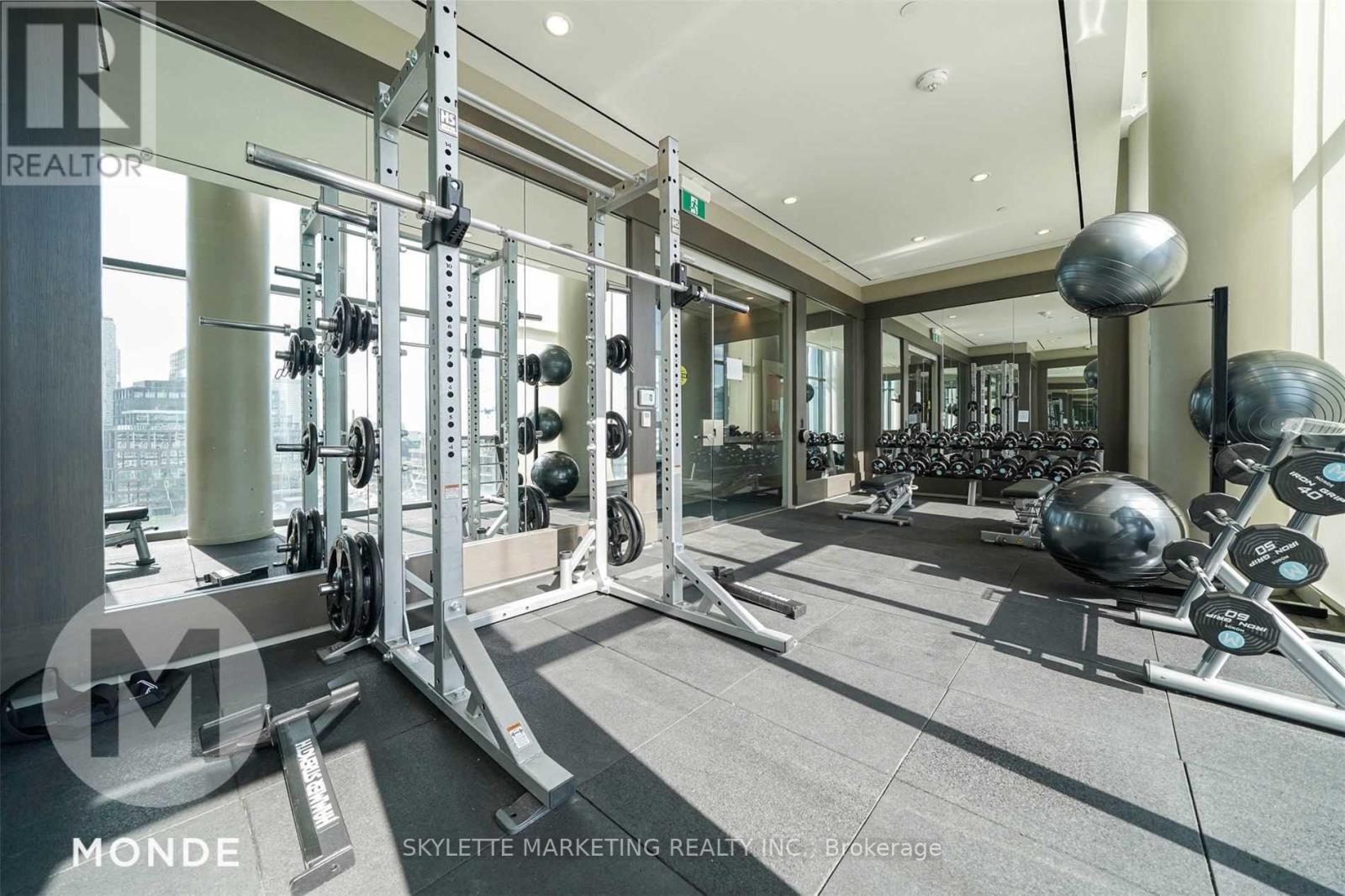 502 - 12 Bonnycastle Street, Toronto, ON - Indoor Photo Showing Gym Room