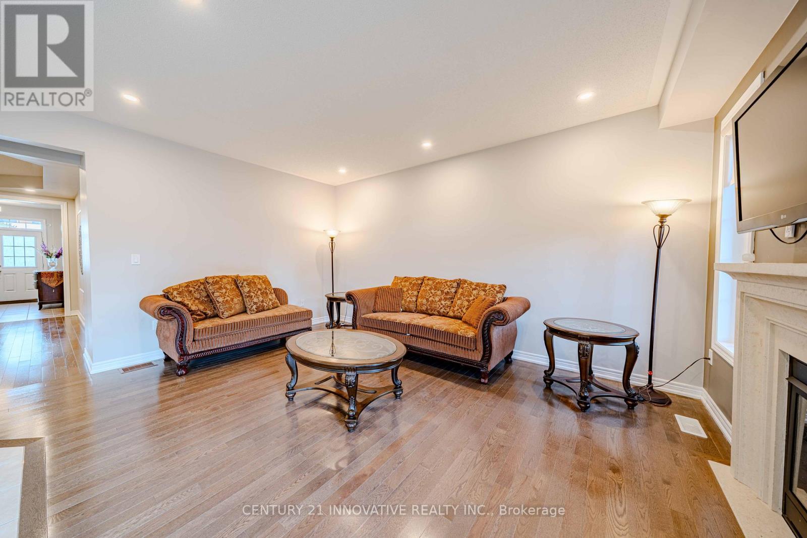 72 Killington Avenue, Vaughan, ON - Indoor Photo Showing Living Room With Fireplace