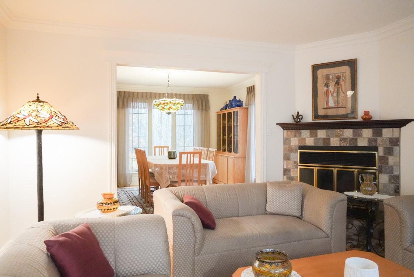 Living room - 1205 Av. De Louisbourg, Bécancour, QC - Indoor Photo Showing Living Room With Fireplace