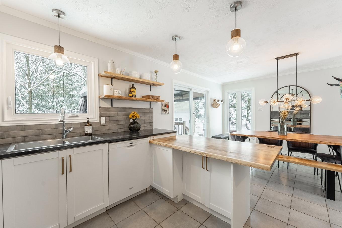 Cuisine - 103 Rue Yvon, Saint-Alphonse-De-Granby, QC - Indoor Photo Showing Kitchen With Double Sink