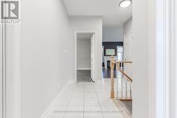 Hallway is bright and clean -