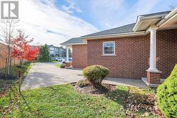 Double driveway and single car garage -