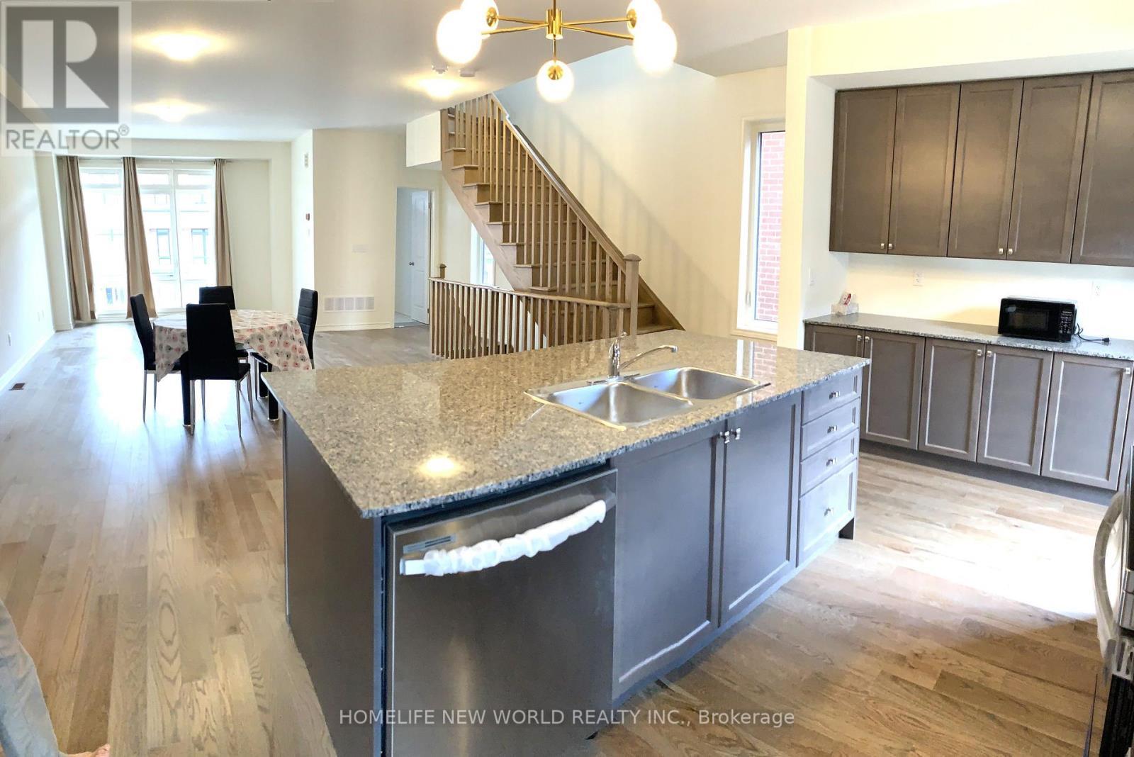 522 Danks Ridge Drive, Ajax, ON - Indoor Photo Showing Kitchen With Double Sink