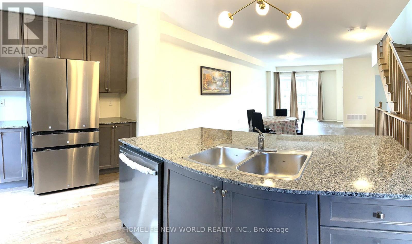 522 Danks Ridge Drive, Ajax, ON - Indoor Photo Showing Kitchen With Stainless Steel Kitchen With Double Sink