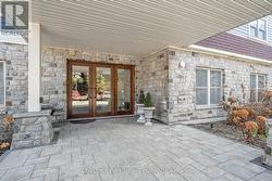 A classic mix of natural stone and wood! -