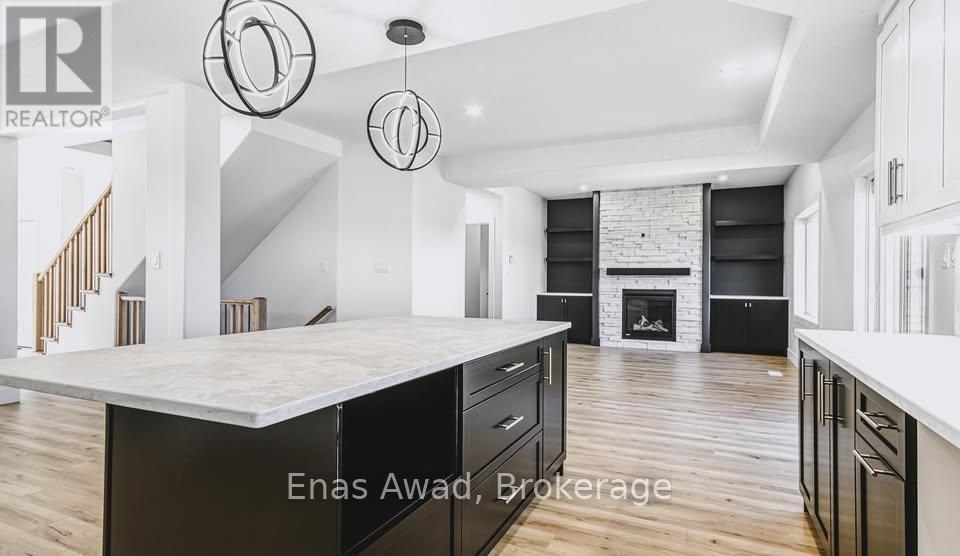 828 Moonrock Avenue, Greater Sudbury (Sudbury), ON - Indoor Photo Showing Other Room With Fireplace