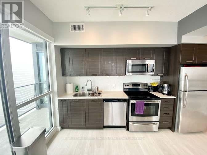 3607 - 2200 Lake Shore Boulevard W, Toronto, ON - Indoor Photo Showing Kitchen With Stainless Steel Kitchen With Upgraded Kitchen