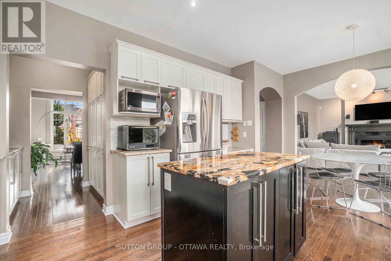Kitchen connecting to formal Dining Room - 1969 Plainhill Drive, Ottawa, ON - Indoor Photo Showing Kitchen With Upgraded Kitchen