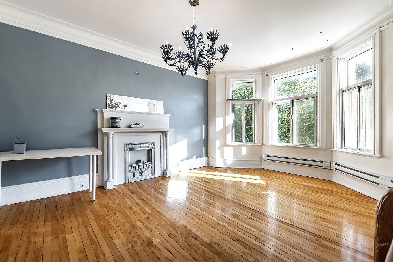 Living room - 7457 - 7461 Av. De L'Épée, Montréal (Villeray/Saint-Michel/Parc-Extension), QC - Indoor With Fireplace