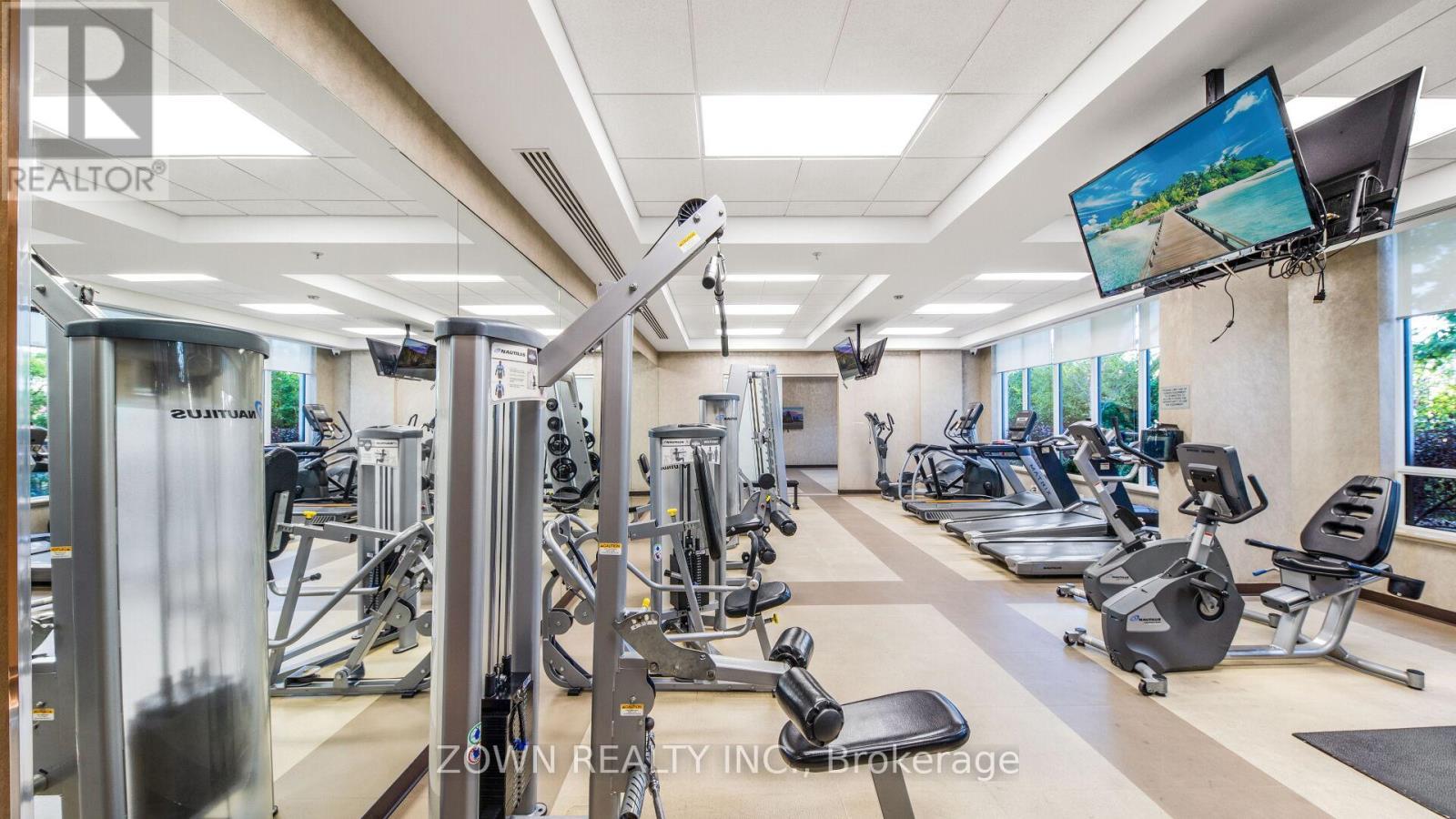 201 - 85 North Park Road, Vaughan, ON - Indoor Photo Showing Gym Room