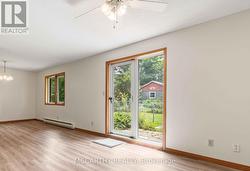 Walk out between Livingroom and Dining Room -