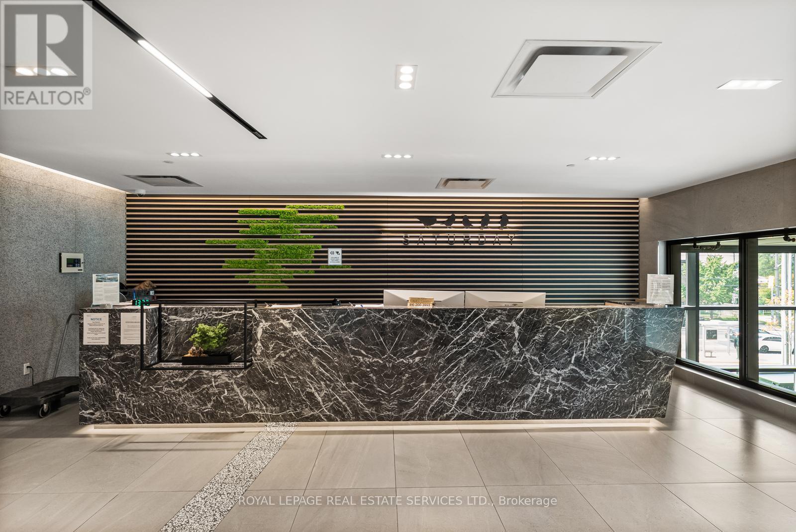 Front Desk; 24/7 Concierge - 812 - 50 George Butchart Drive, Toronto, ON - Indoor Photo Showing Other Room