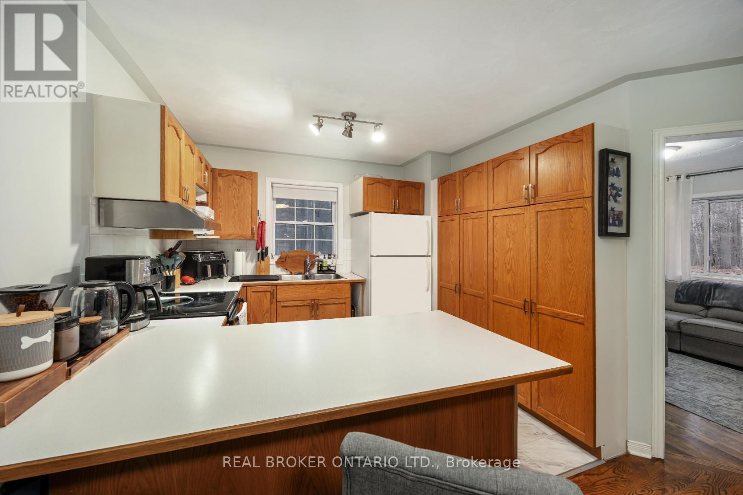 398 Sandy Hook Road, Kawartha Lakes (Manvers), ON - Indoor Photo Showing Kitchen With Double Sink