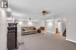 large basement rec room -