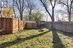 Fully fenced backyard -