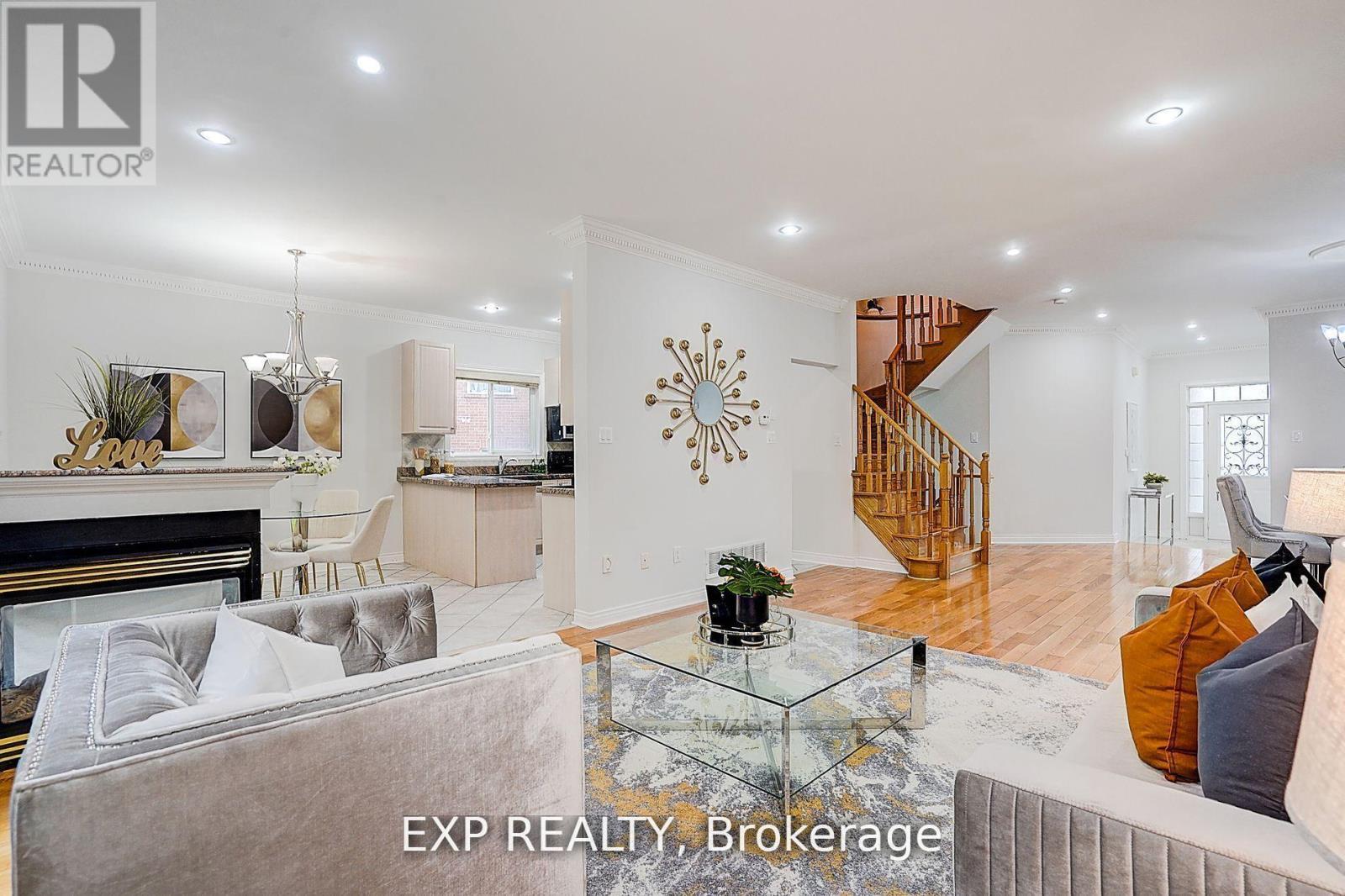 12 Tormina Court, Markham, ON - Indoor Photo Showing Living Room With Fireplace