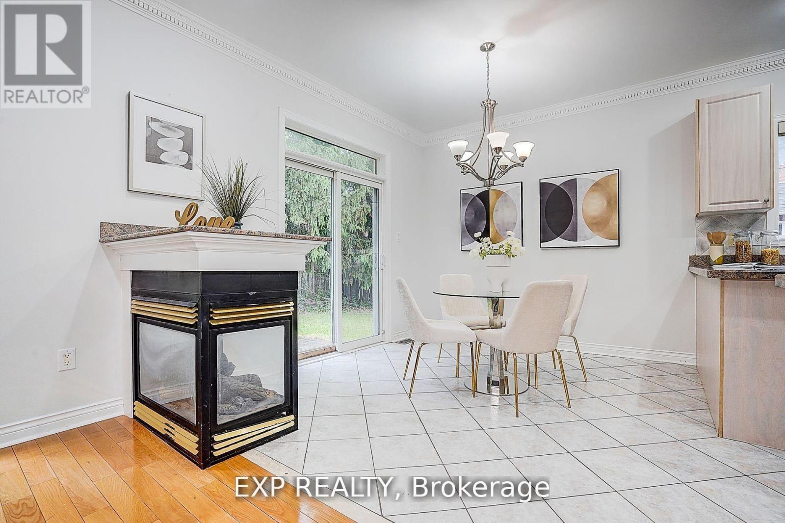12 Tormina Court, Markham, ON - Indoor Photo Showing Dining Room With Fireplace