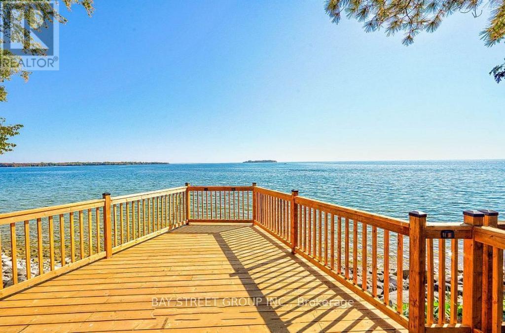 1000 Goffatt Island, Ramara, ON - Outdoor With Body Of Water With Deck Patio Veranda