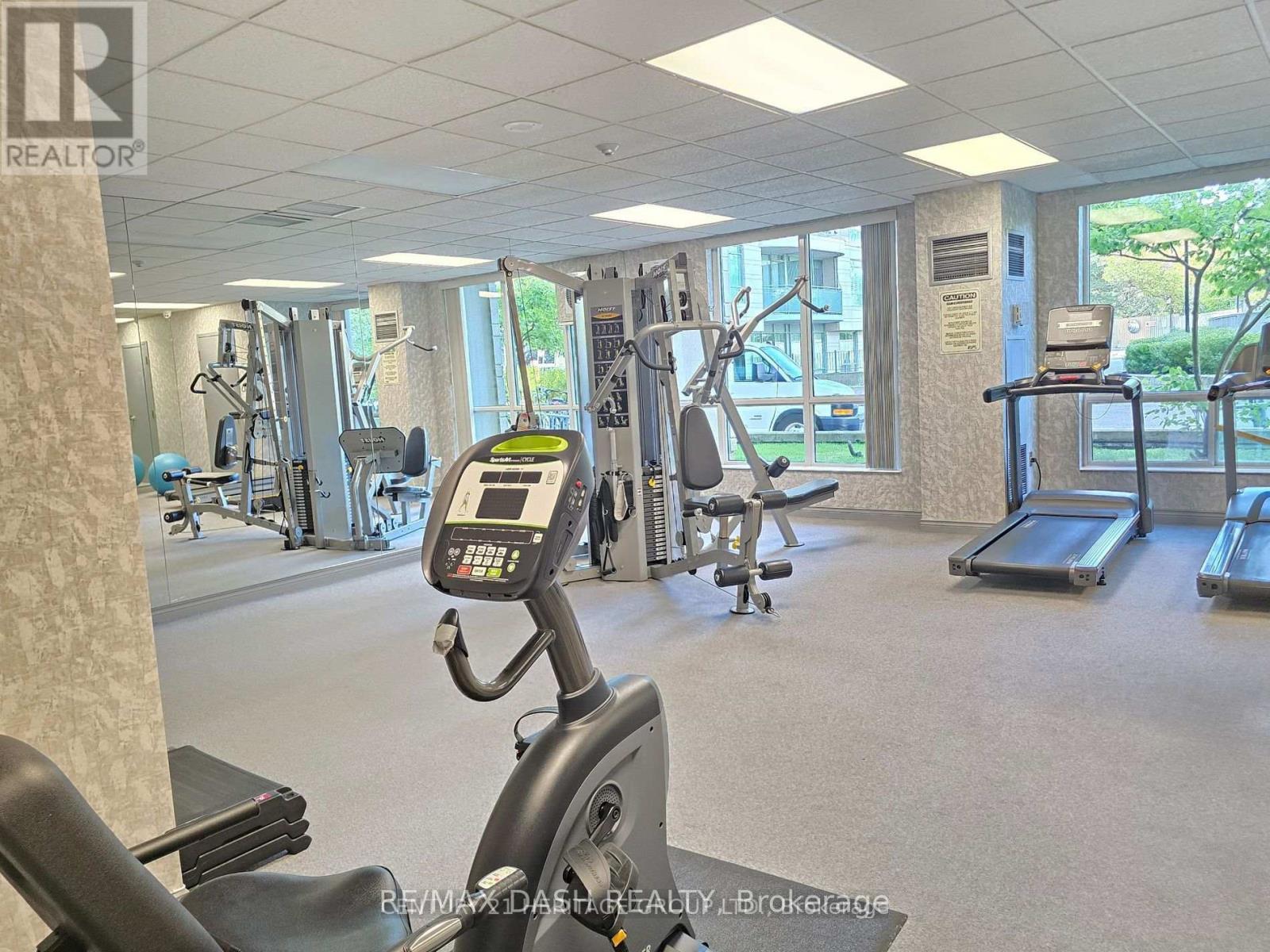 1202 - 8 Pemberton Avenue, Toronto, ON - Indoor Photo Showing Gym Room