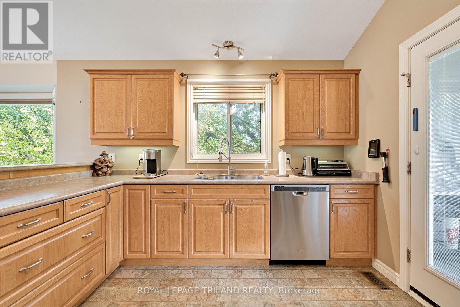 3805 Trillium Drive, Southwest Middlesex (Glencoe), ON - Indoor Photo Showing Kitchen With Double Sink