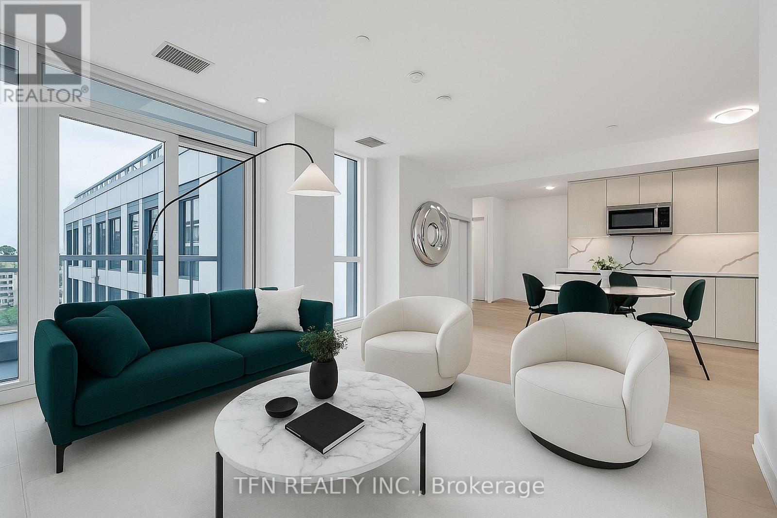 Virtually Staged - 1113 - 15 Richardson Street, Toronto, ON - Indoor Photo Showing Living Room