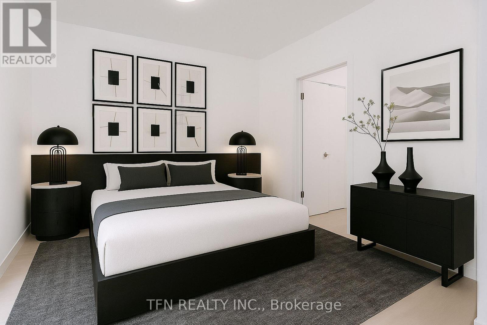 Virtually Staged - 1113 - 15 Richardson Street, Toronto, ON - Indoor Photo Showing Bedroom