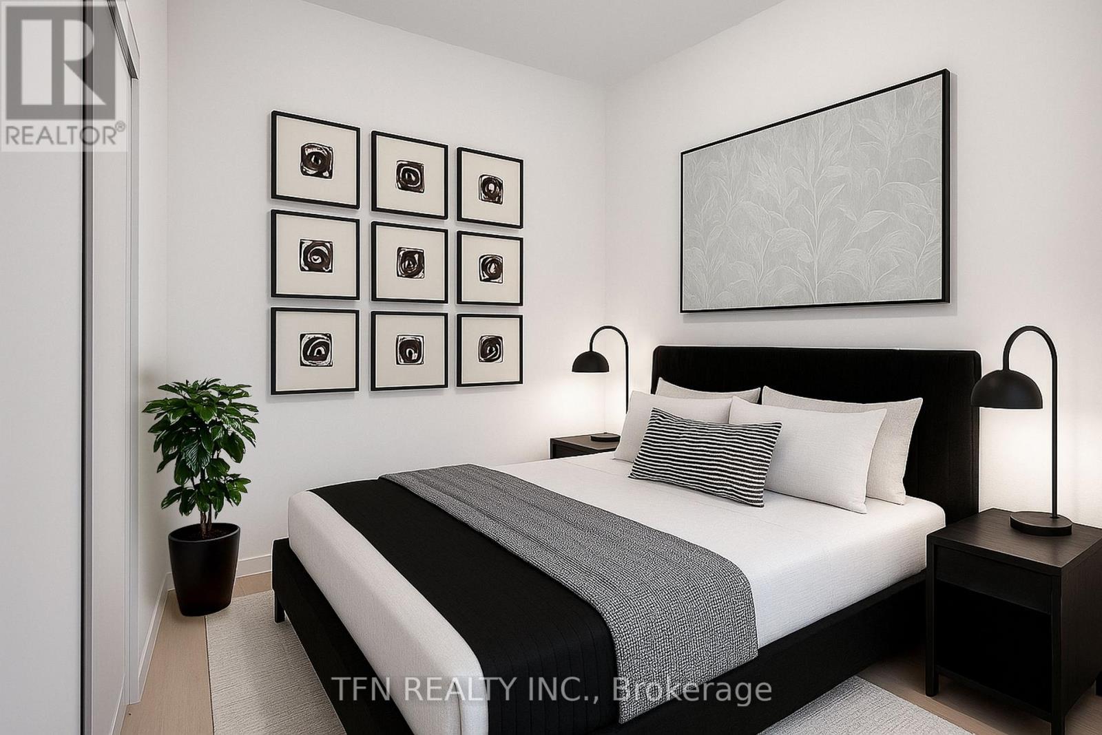 Virtually Staged - 1113 - 15 Richardson Street, Toronto, ON - Indoor Photo Showing Bedroom