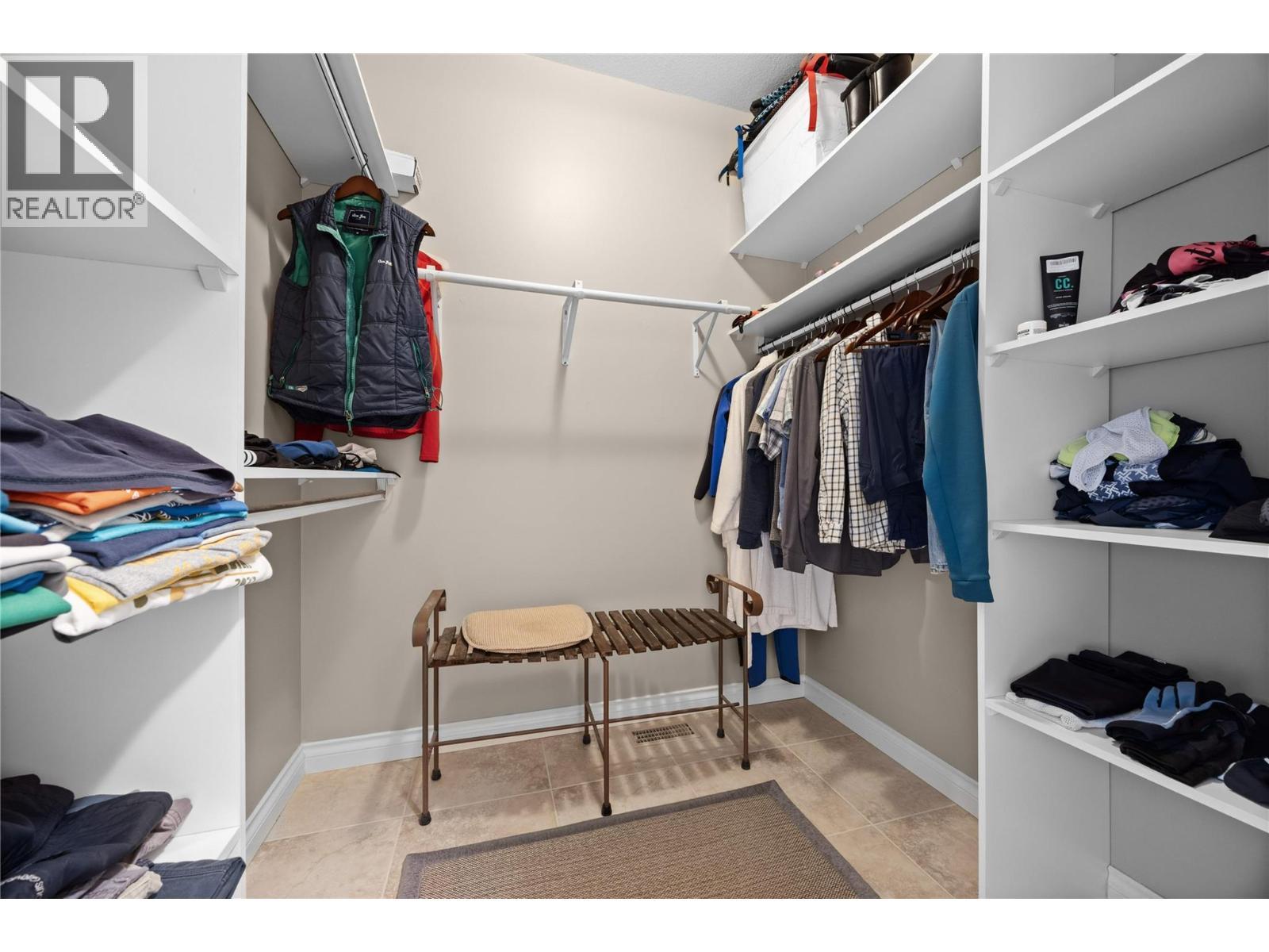 Primary walk in closet - 5165 Trepanier Bench Road Unit# 250, Peachland, BC - Indoor With Storage