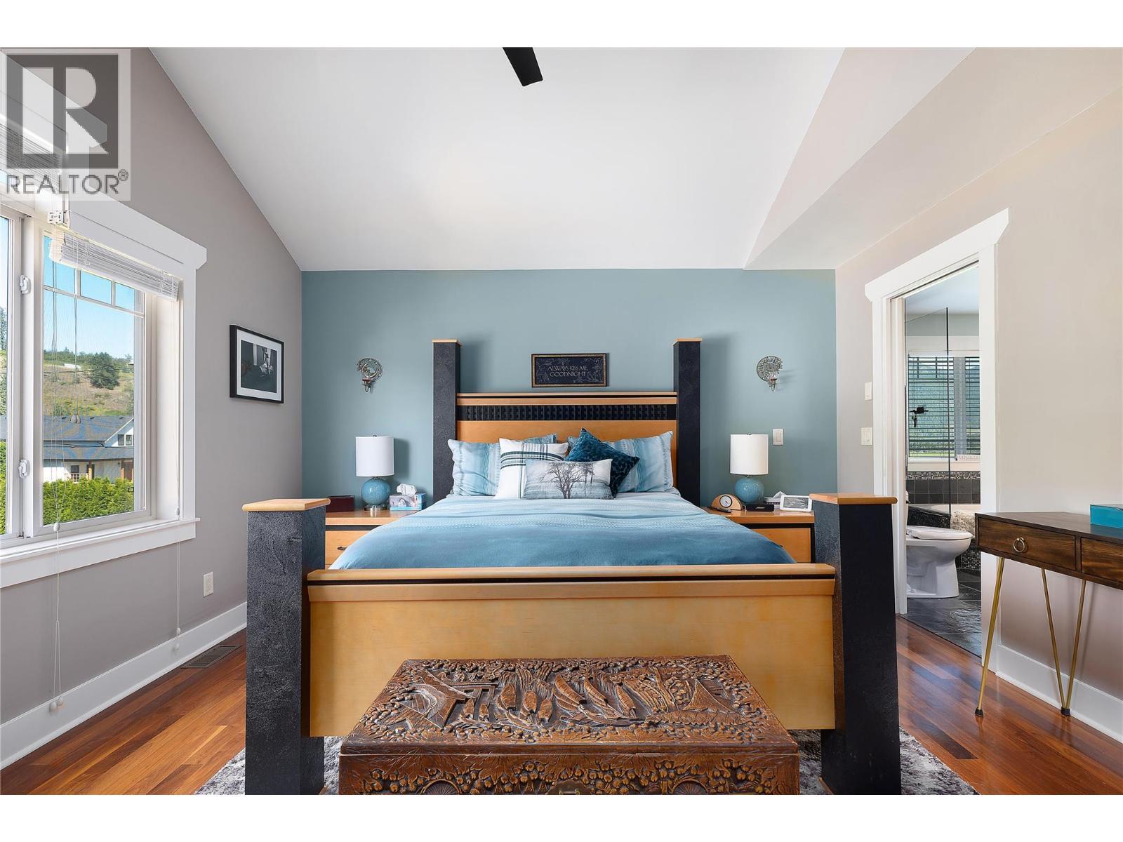 Principal Bedroom - 4537 Lansdowne Road, Armstrong, BC - Indoor Photo Showing Bedroom