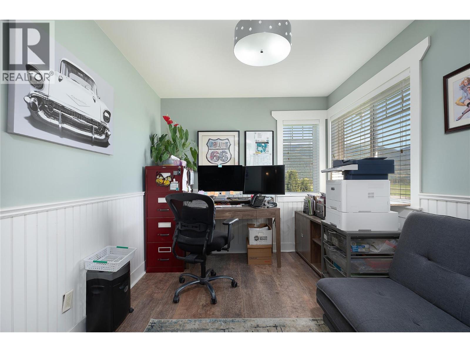 Upper Bed 2 - 4537 Lansdowne Road, Armstrong, BC - Indoor Photo Showing Office