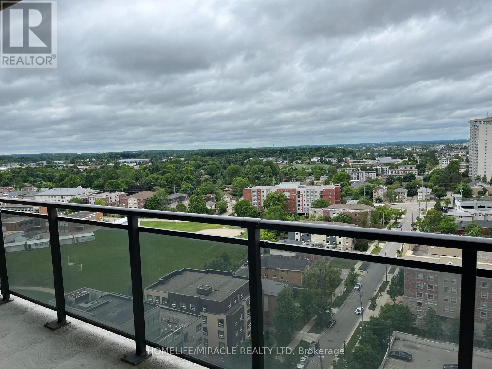 1706 - 318 Spruce Street, Waterloo, ON - Outdoor With Balcony With View