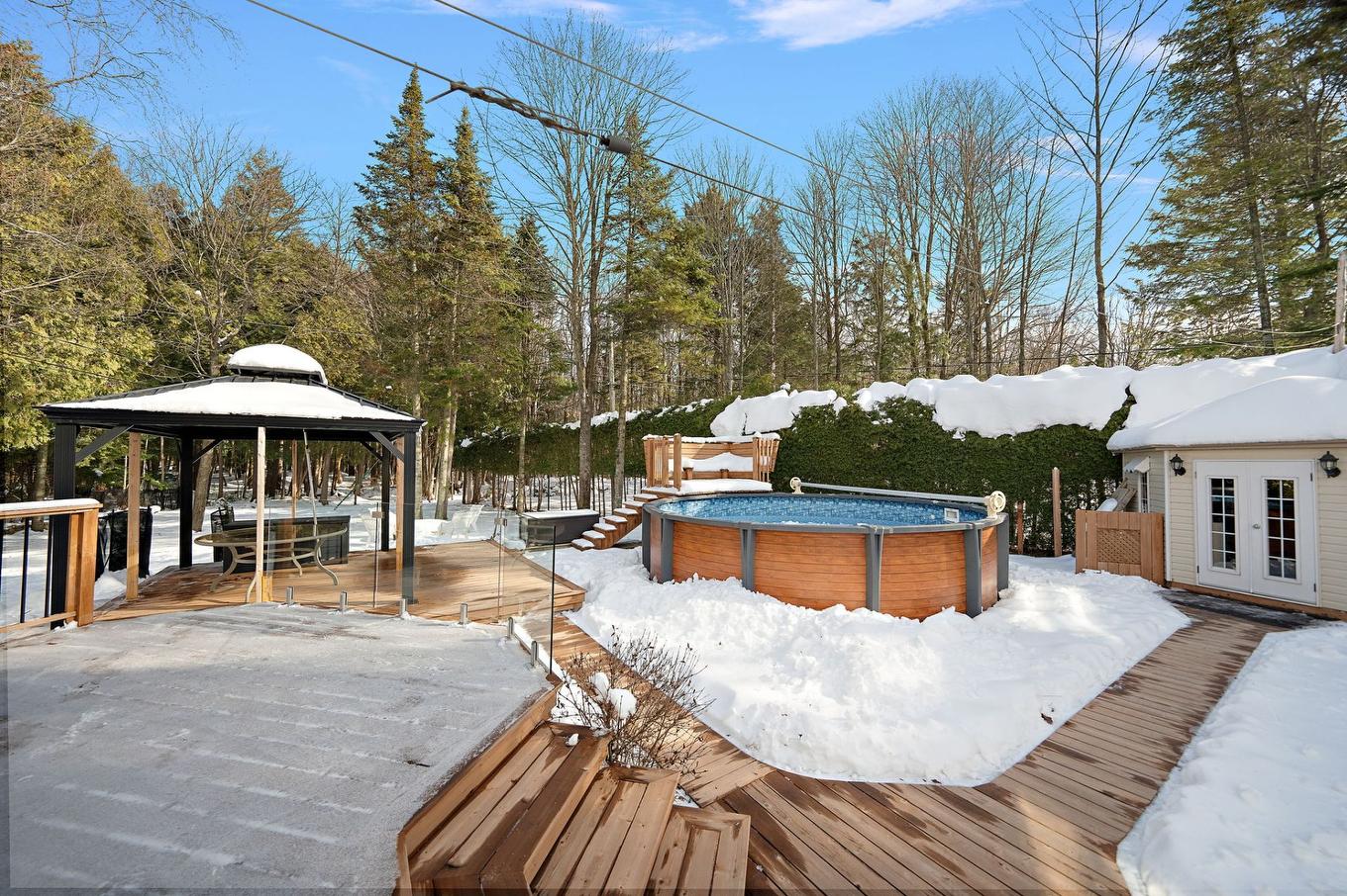 Jardin - 91 Rue Des Pistoles, Blainville, QC - Outdoor With Above Ground Pool With Backyard