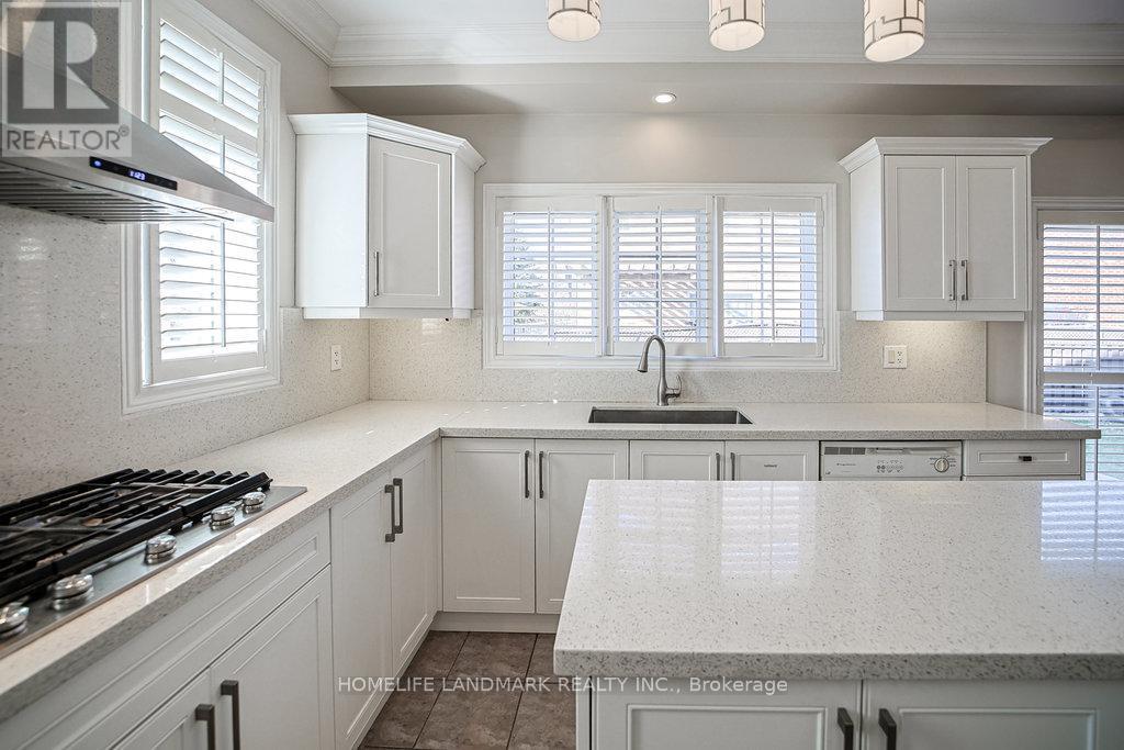 3565 Stonecutter Crescent, Mississauga, ON - Indoor Photo Showing Kitchen With Upgraded Kitchen