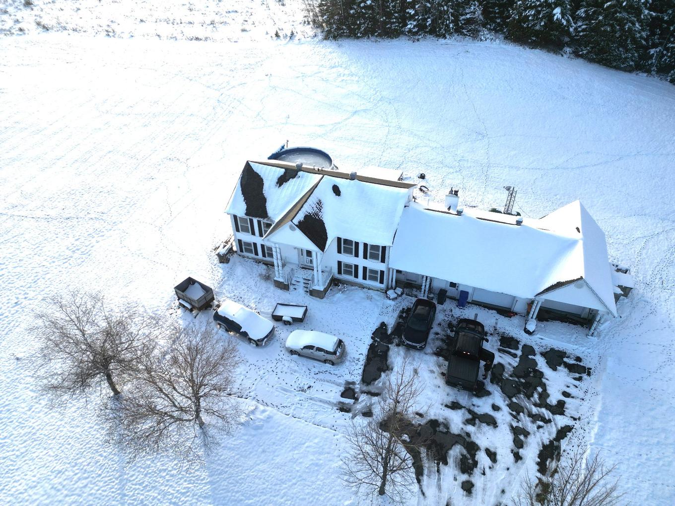 Photo aérienne - 328 6E Rang N., Saint-Honoré-De-Shenley, QC - Outdoor